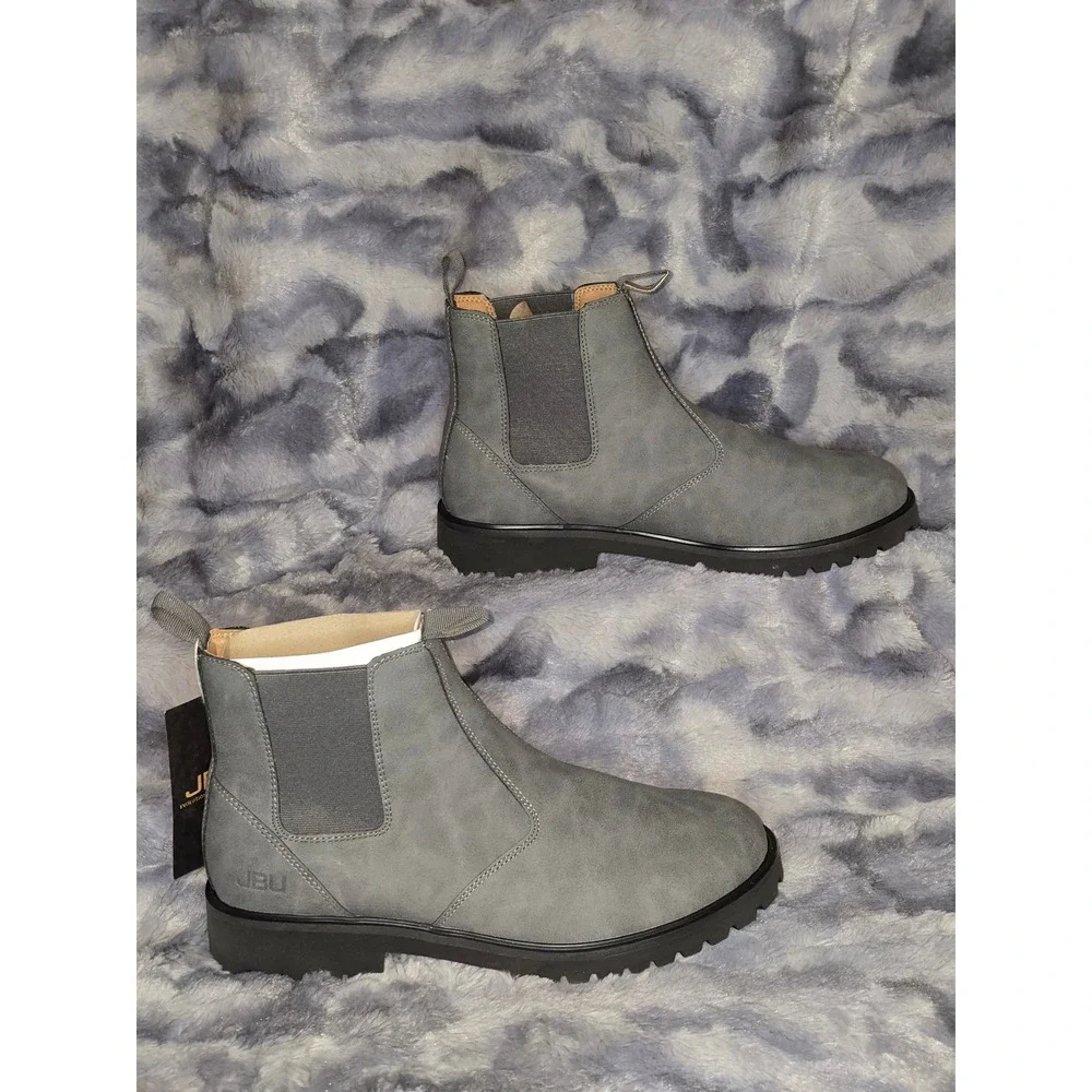 NWB JBU By Jambu Kai Water Resistant Men's‎ Grey Chelsea Boots Size 11
